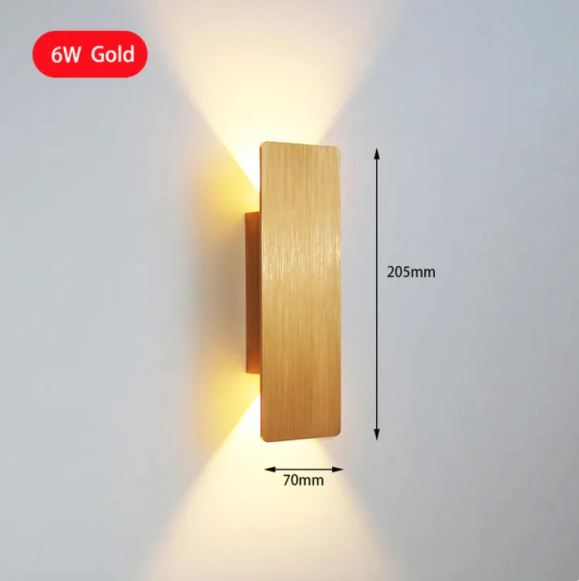 Modern 6W LED Indoor Wall Lamp for Bedroom and Living Room