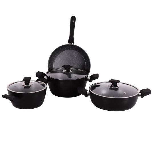 Serenk Excellence 7 Pieces Granite Pots and Pan Set