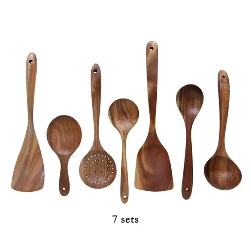 Natural Wood Tableware Spoon Ladle